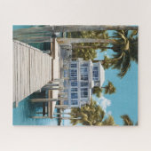 Palm Trees Bateau Dock Puzzle (Horizontal)