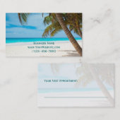 Palm Trees Beach Appointment Reminders Afsprakenkaartje (Voorkant / Achterkant)