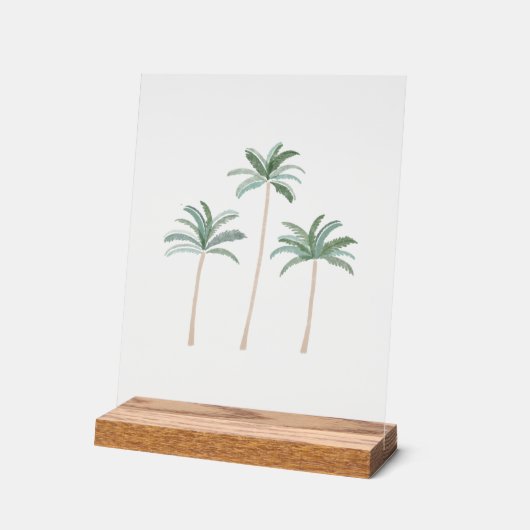 Palm Trees Beach Art (Angle)