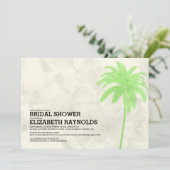 Palm Trees Beach Bridal Showvous Invitations (Debout devant)