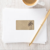 Palm Trees & Beach Sand Address Label (Insitu)
