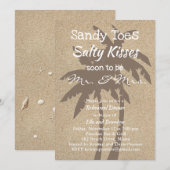 Palm Trees & Beach Sand repetitie diner Kaart (Voorkant / Achterkant)