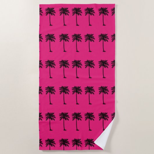 Palm Trees Beach Towel Strandlaken (Voorkant)