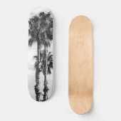 Palm Trees Black White #1 #wall #art Skateboard (Voorkant)