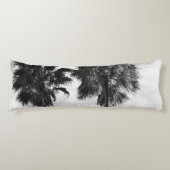Palm Trees Black White #2 #wall #art Lichaamskussen (Voorkant)
