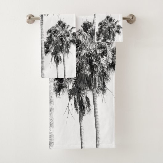 Palm Trees Black & White Vibes #8 #wall #decor Bad Handdoek (Insitu)