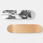 Palm Trees Black & White Vibes #8 #wall #decor Skateboard (Horizontaal)