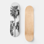 Palm Trees Black & White Vibes #8 #wall #decor Skateboard (Voorkant)