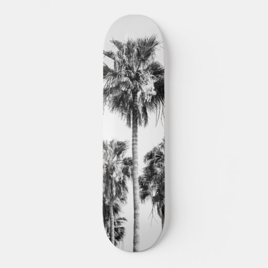 Palm Trees Black & White Vibes #8 #wall #decor Skateboard (Voorkant)