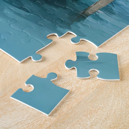 Palm Trees Boot Dock Puzzel (Zijkant)