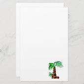 Palm Trees Briefpapier (Voorkant / Achterkant)