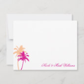 Palm Trees Custom Flat Dank u Kaarten (Voorkant)
