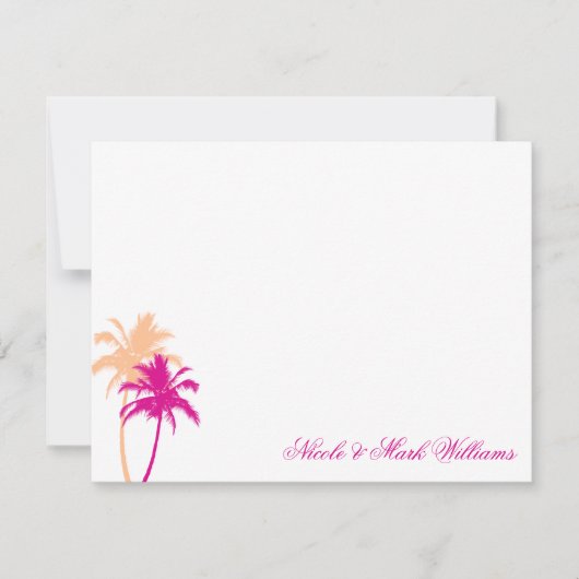 Palm Trees Custom Flat Dank u Kaarten (Voorkant)