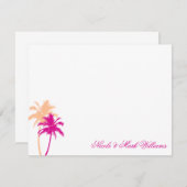 Palm Trees Custom Flat Dank u Kaarten (Voorkant / Achterkant)