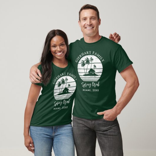 Palm Trees Custom Spring Break Beach Vakantie T-shirt (Unisex)