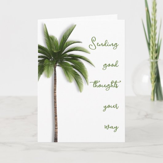 Palm Trees denken aan je Kaart (Voorkant)