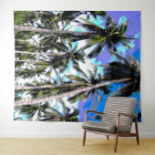 Palm Trees Design Posterised Effect Wandkleed (In Situ (horizontaal))