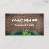 Palm Trees Dubbelzijdige QR code Visitekaartjes Contactkaartje (Voorkant)