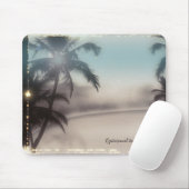 Palm Trees Elegant Beach  Tropisch Glam Muismat (Met muis)