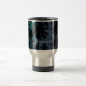 Palm Trees en Sterrennacht Sky Personalized Reisbeker (Center)