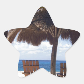 Palm Trees en stoelen Mexico Beach Ster Sticker