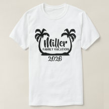 Palm Trees Familie Vakantie T-shirt