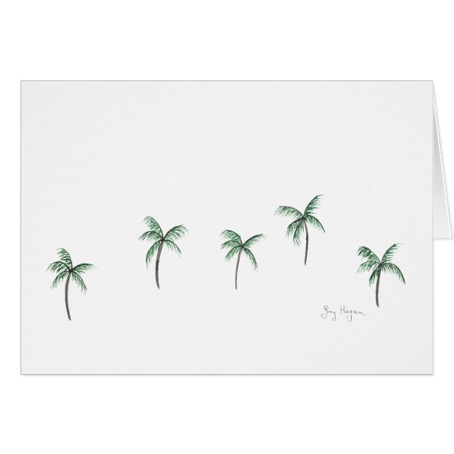 Palm Trees-kaarten (Voorkant Horizontaal)