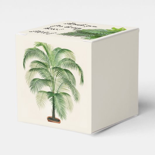 Palm Trees laat persoonlijke fortuinboxen op maat Bedankdoosjes (Voorkant Zijde)
