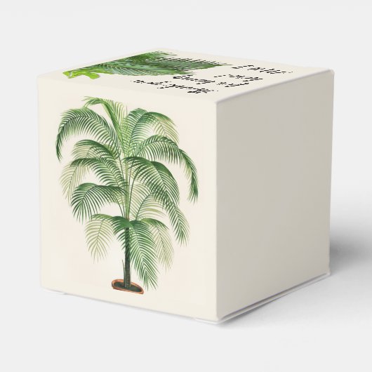 Palm Trees laat persoonlijke fortuinboxen op maat Bedankdoosjes (Achterkant)
