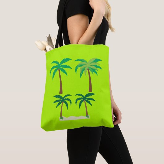 Palm Trees, Lime Green Summer Draagtas (Dichtbij)