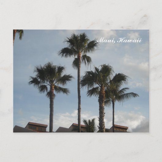Palm Trees Maui Hawaii Briefkaart (Voorkant)