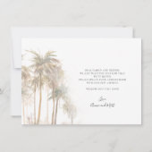 Palm Trees Nous avons déplacé le Faire-part d'adre (Dos)