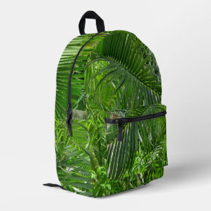 Palm Trees Oerwoud Print gesneden naaizak Bedrukte Rugzak