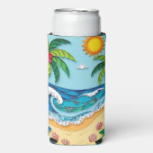 Palm Trees on the Beach  (Seltzer Voorkant)