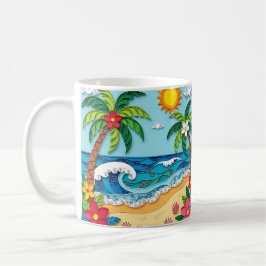 Palm Trees on the Beach  Koffiemok