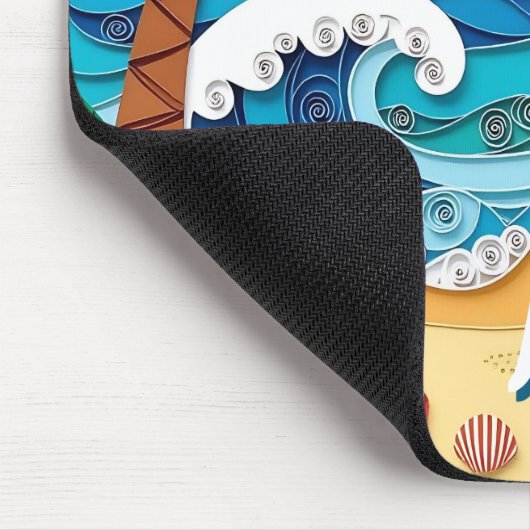 Palm Trees on the Beach Personalized Muismat (Hoek)