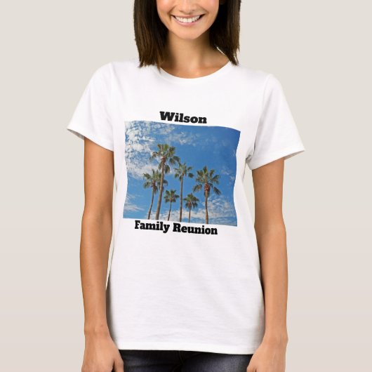 Palm Trees Paradise Family Reunion Keepomwille T-shirt (Voorkant)
