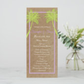 Palm Trees Plage tropicale Programmes de mariage (Debout devant)