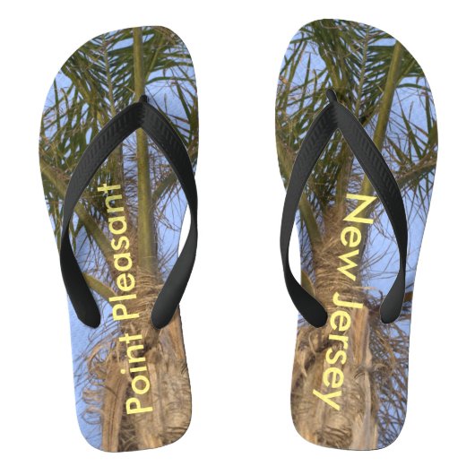 Palm Trees Point Pleasant New Jersey Teenslippers (Voetbed)