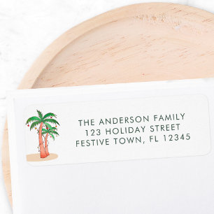 Palm Trees Return-adres Etiket