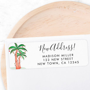 Palm Trees Return-adres Etiket