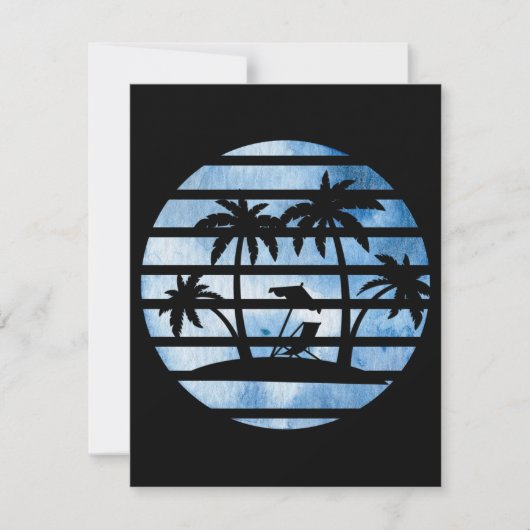 PALM TREES SAVE THE DATE (Voorkant)