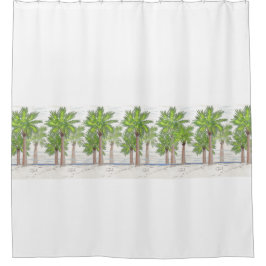 PALM TREES Shower Curtain Douchegordijn
