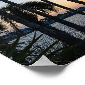 Palm Trees Sunrise Destin Florida Poster (Coin)