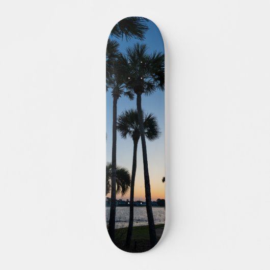 Palm Trees Sunrise Destin Florida Skateboard (Voorkant)
