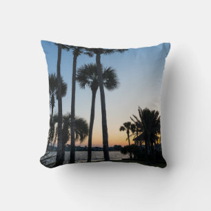 Palm Trees Sunrise Destin Floride Coussin