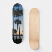 Palm Trees Sunrise Destin Floride Skateboard (Recto)