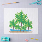 Palm Trees Tropical Island Beach Tissuepapier (Craft)