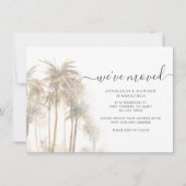 Palm Trees We hebben adresaankondiging verplaatst (Voorkant)