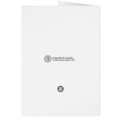 Palm Trees Wedding Program Card (Groen) (Achterkant)